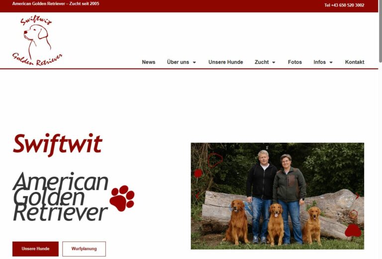 Golden Retriever Homepage - Swiftwit